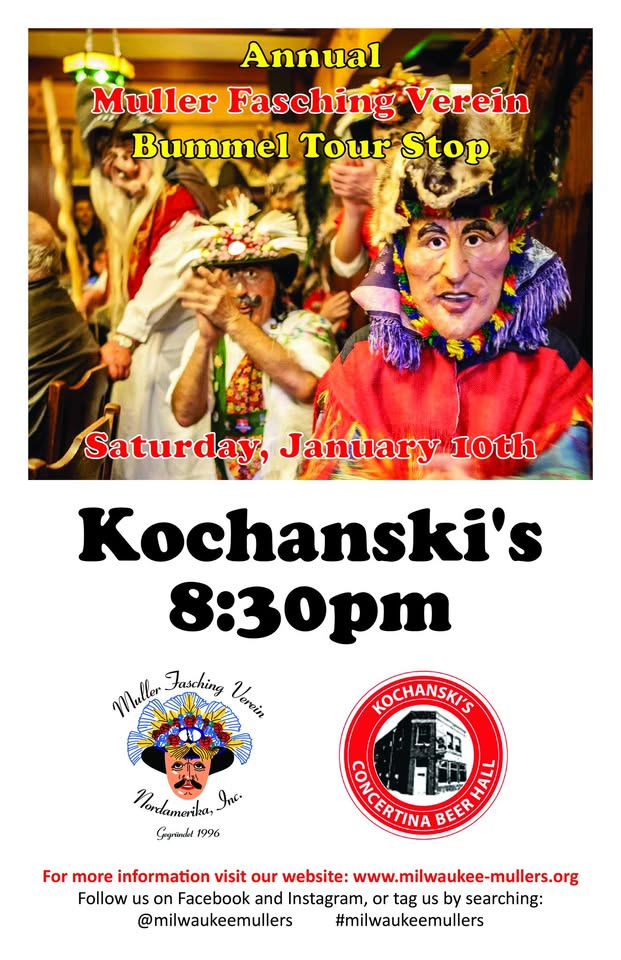 Milwaukee Mullers Bummel Tour with Polka — original Facebook event artwork