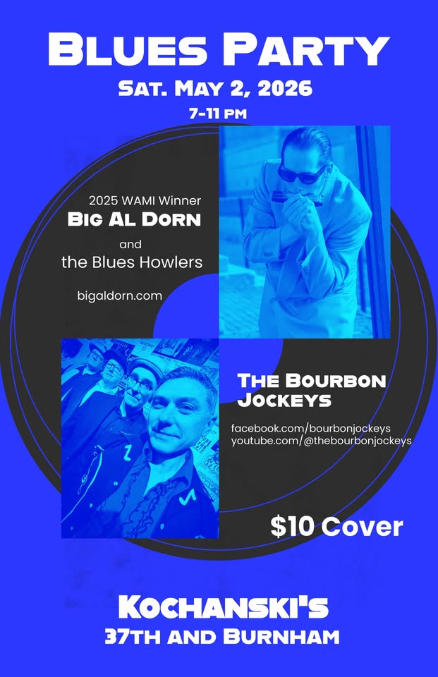 The Bourbon Jockeys & Big Al Dorn and The Blues Howlers — original Facebook event artwork
