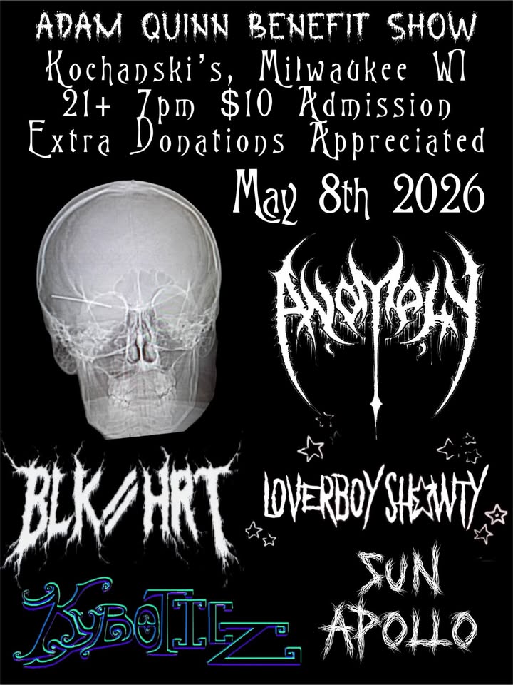 Adam Quinn Benefit Show — original Facebook event artwork