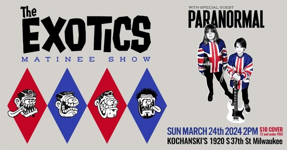 The Exotics Surf Matinee with Paranormal — original Facebook event artwork