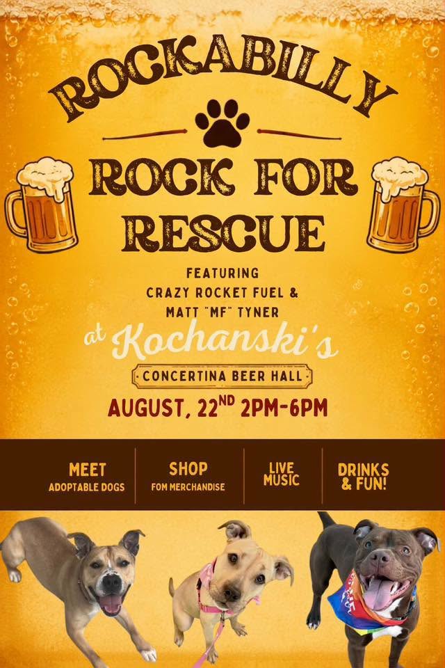 Rockabilly/Rock for Rescue — original Facebook event artwork